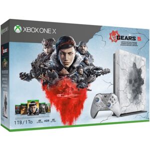 Microsoft Xbox One X 1TB, Gears 5 Limited Edition 1000 Go Wifi Gris, Blanc - Reconditionné