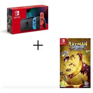 Nintendo Switch Néon 32Go + Rayman Legends, Rouge, Bleu - Neuf