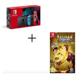 Nintendo Switch Néon 32Go + Rayman Legends, Rouge, Bleu - Neuf - Publicité