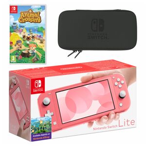 Nintendo Switch Lite (Coral) Animal Crossing: New Horizons Pack + NSO 3 months console de jeux portables 14 cm (5.5 ) 32 Go Écran tactile Wifi Corail - Reconditionné - Publicité