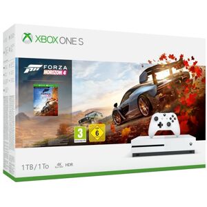 Microsoft Xbox One S 1TB + Forza Horizon 4 1000 Go Wifi Blanc - Neuf