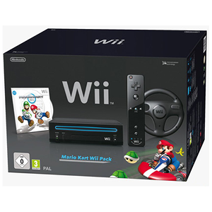 Nintendo WII NOIRE+MARIO KART+VOLANT - Publicité