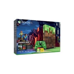 Microsoft Xbox One S - Minecraft Limited Edition Bundle - console de jeux - 4K - HDR - 1 To HDD - Publicité