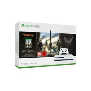 Microsoft Pack Console Xbox One S 1 To + Tom Clancy's the Division 2 + Xbox Live Gold 1 mois + Xbox Game Pass 1 mois - Publicité
