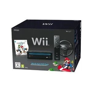 Nintendo wii noire + mario kart + adaptateur hdmi - Publicité