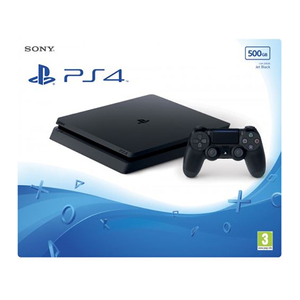 Sony PS4 SLIM 500Go NOIRE + MANETTE DUALSHOCK 4 NOIRE - Publicité