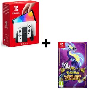 Nintendo Switch OLED + Pokémon Violet console de jeux portables 17,8 cm (7 ) 64 Go Écran tactile Wifi Noir, Blanc - Neuf - Publicité