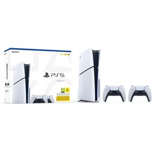 Sony Pack PS5 Slim & 2e Manette Dualsense Blanche - Console de jeux PlayStation 5 Slim 1 To (Standard) - Reconditionné - Publicité