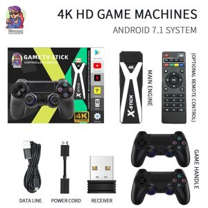 M10 3D Wireless retro game console, 4K HDMI TV output with dual 2.4G wireless controller, 64G/128G version of retro game stick PSP - Publicité