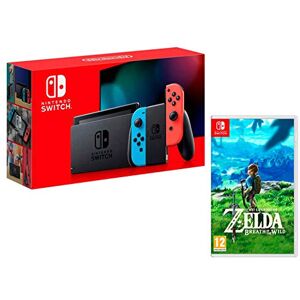 Nintendo Switch 32Go rouge néon/bleu néon + The Legend of Zelda: Breath of the Wild - Publicité