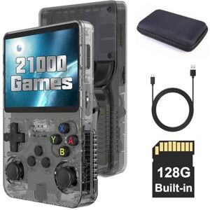 Temoo Consoles de jeux portables R36S, 128 G écran MIPI 3,5 pouces rétro portable, prend en charge plus de 21 000 consoles de jeux portatives, console de jeu portable, lecteur vidéo de poche. Publicité