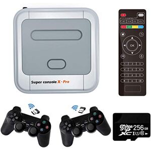 Amrita Console de Jeu vidéo Super Console X Console de Jeu rétro avec 256 Cartes intégrées 50000+ Jeux, Consoles de Jeu Classiques pour Sortie HDMI TV 4K, Prise en Charge NES/N64/PSP, WiFi/ LAN - Publicité