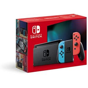 Nintendo Console Switch avec Joy-Con bleu néon et rouge néon - Publicité