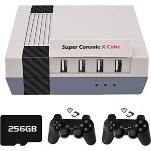 Astarama Console de jeu vidéo rétro sans fil Super Console X Cube 256 Go, 50+ émulateurs intégrés et 50 000 jeux, sortie TV HD/AV 4K, boîte de jeu à double contrôleur avec 2 manettes de jeu pour PSP/PS1/NES/DC - Publicité