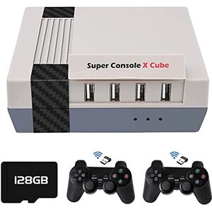 Astarama Console de jeu vidéo rétro sans fil Super Console X Cube 128 Go, 50+ émulateurs intégrés et 41 000 jeux, sortie TV HD/AV 4K, boîte de jeu à double contrôleur avec 2 manettes de jeu pour PSP/PS1/NES/DC - Publicité