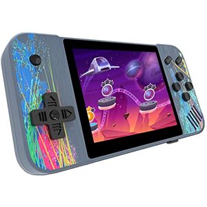 Sujhyrty Console de jeu portable de 8,9 cm, pré-installée, prend en charge la sortie TV, machine de jeu vidéo, camouflage gris - Publicité