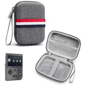 JiangJiangBao Coque rigide en EVA pour console de jeu portable RG35XX Plus, étui de transport compatible avec console de jeu vidéo rétro RG35XX Plus et accessoires, résistant aux chutes et à l'usure, gris, Gris - Publicité