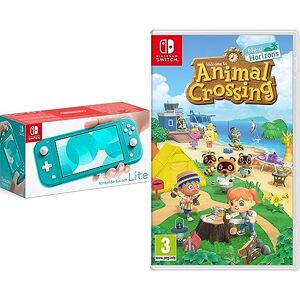 Nintendo Console Switch Lite turquoise + Animal Crossing : New Horizons Switch - Publicité