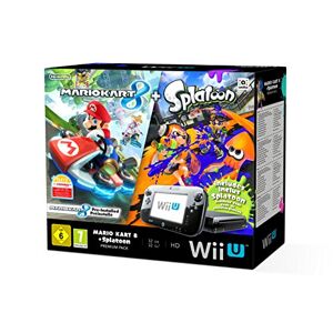 Console Nintendo Wii U 32 Go noire + Mario Kart 8 préinstallé +Splatoon (code de téléchargement) - Publicité