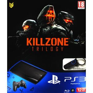 Sony Console PS3 Ultra slim 12 Go noire + Killzone Trilogie + oreillette - Publicité
