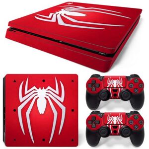 Autocollant Stickers Skin de Protection pour Console et Manette Sony Playstation PS4 Slim - Spiderman #12 - Publicité