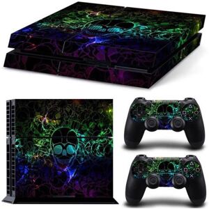 Autocollant Stickers Skin de Protection pour Console et Manette Sony Playstation PS4 - Squelette #22 - Publicité