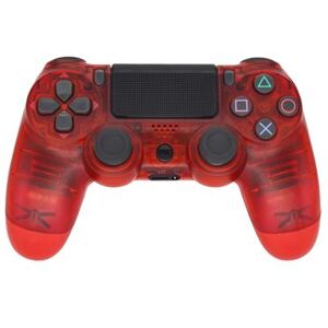 Manette sans Fil pour PS4 VORMOR Bluetooth Gamepad avec Double Vibration - Transparente Rouge Rouge - Publicité