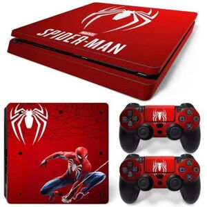 Autocollant Stickers Skin de Protection pour Console et Manette Sony Playstation PS4 Slim - Spiderman #7 - Publicité