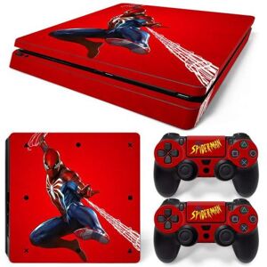 Autocollant Stickers Skin de Protection pour Console et Manette Sony Playstation PS4 Slim - Spiderman #10 - Publicité