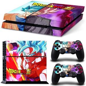 Autocollant Stickers Skin de Protection pour Console et Manette Sony Playstation PS4 - DRAGON BALL #65 - Publicité