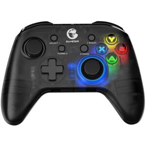 Gamepad GameSir T4 Pro Multi plateforme Contrôleur de jeu Bluetooth 2,4 GHz Manette de jeu sans fil pour iOS 13.4 / Android / PC / Nintendo Switch -noir Noir - Publicité