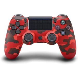 Manette sans fil Double Shock 4 Sixaxis Bluetooth compatible pour PS4 Controleur de Jeux - Camouflage rouge Rouge - Publicité