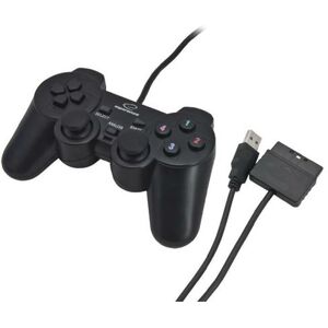 Manette analogique pour Sony Playstation PS2 PS3 et PC - Straße Game ® Noir - Publicité