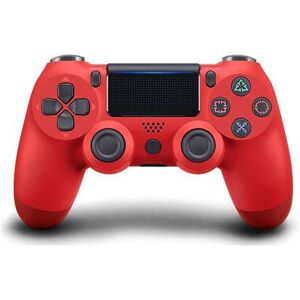 Manette sans fil Bluetooth pour PS4, Contrôleurs pour Playstation 4 Double Shock- Rouge rouge - Publicité