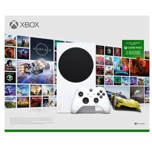 Console Xbox Séries S Blanc + Game Pass Ultimate 3 mois Blanc et Noir - Publicité