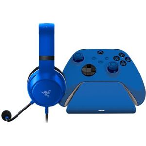 Pack Essential Duo Casque gaming Razer Kaira Bleu + Chargeur Mannette Bleu pour Xbox Bleu - Publicité