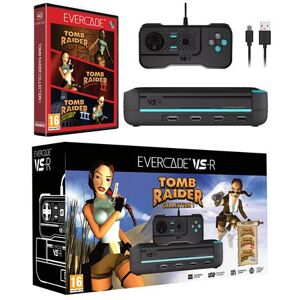 Pack Console rétrogaming Just For Games pour Evercade VS-R Gris et noir + 3 jeux Tomb Raider Collection 1 Gris et noir - Publicité