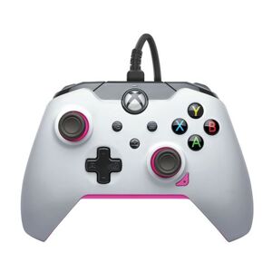 Manette filaire Pdp pour Xbox et PC Blanc et rose Blanc - Publicité