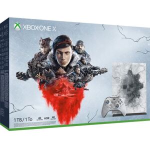 Microsoft Pack Console Xbox One X 1 To Edition Limitée Gears 5 Ultimate Foncé translucide - Publicité