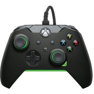 Manette filaire Pdp pour Xbox et PC Noir fluo Noir - Publicité