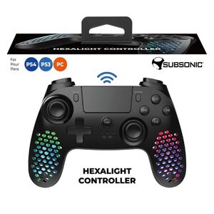 Manette sans fil Subsonic Hexalight Controller Bluetooth pour PS3 PS4 et PC Noir Noir - Publicité