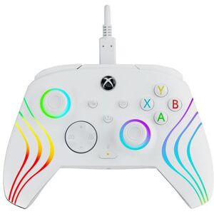 Manette filaire Pdp Afterglow Wave pour Xbox Series X/S/Xbox One/PC Blanc Blanc - Publicité