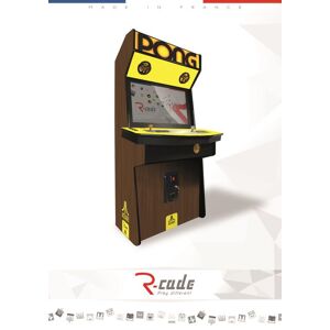 Borne d'arcade R-Cade Jamma Elite avec Habillage Atari – Pong - Publicité