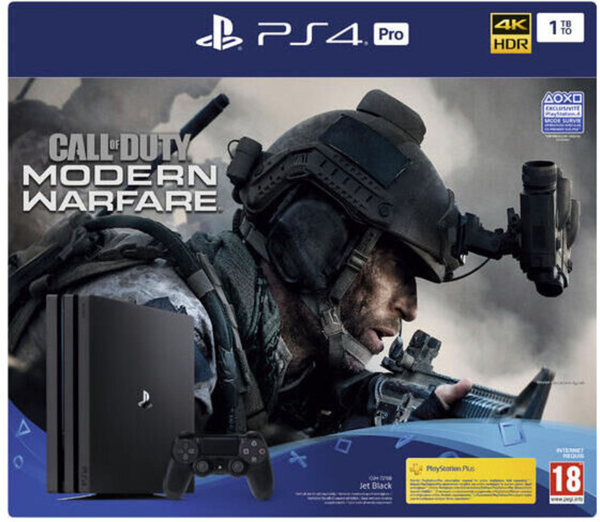 Sony Console PS4 Pro 1 To + Call Of Duty Modern Warfare - Reconditionné