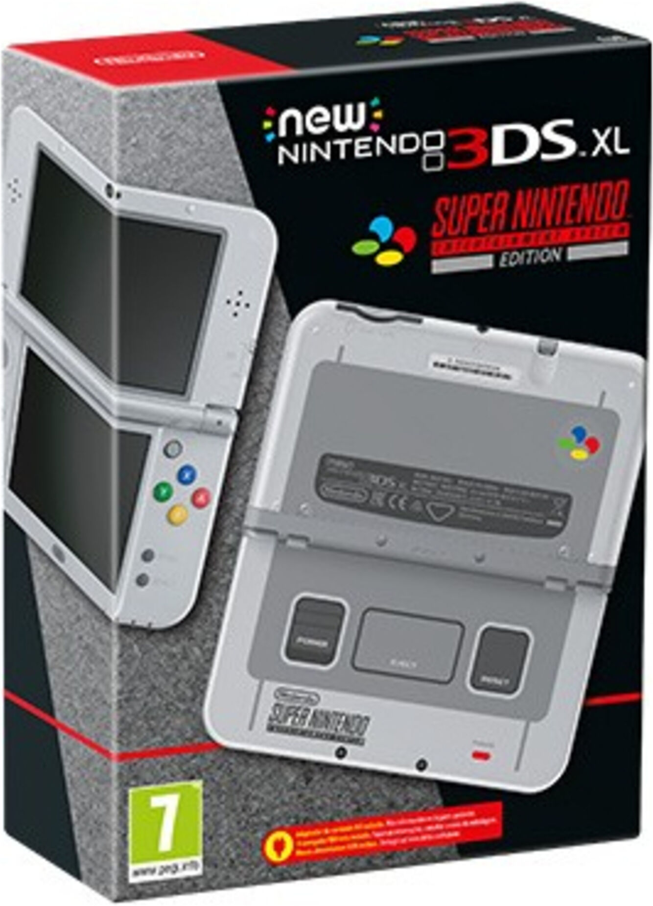 Nintendo New 3DS XL SNES Edition console de jeux portables 12,4 cm (4.88 ) Écran tactile Wifi Gris - Reconditionné