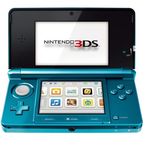 Refurbished: Nintendo 3DS Aqua Blue, Unboxed