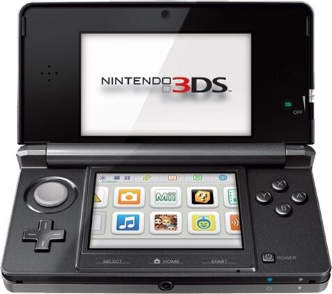 Refurbished: Nintendo 3DS Cosmos Black, Discounted