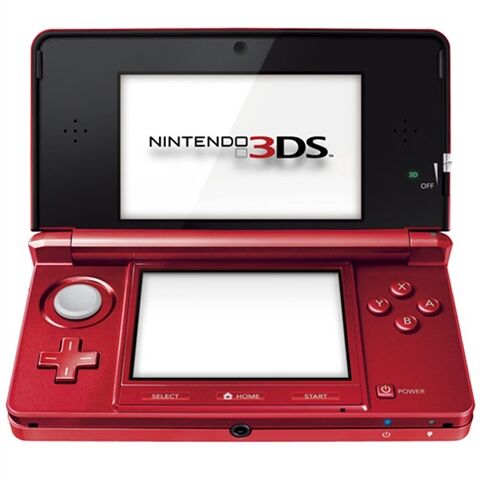 Refurbished: Nintendo 3DS Metallic Red, Unboxed