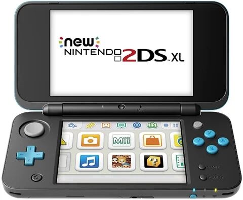 Refurbished: NEW 2DS XL W/ AC Adapter, Black & Turquoise, Discounted