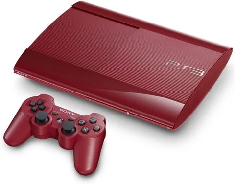 Refurbished: Playstation3 500GB Red Super Slim +1Pad, Discounted